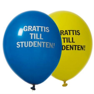 Grattis till Studenten! Ballonger 6-pack