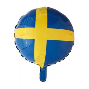 Folie Ballong Rund Sverige 46cm