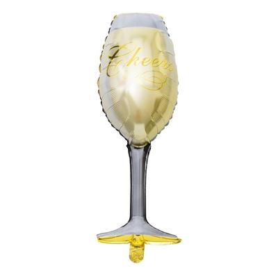 Folie Ballong Champagne Glas 48cm
