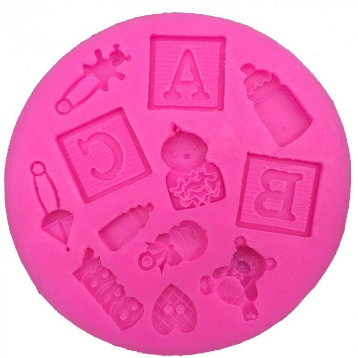Baby bear Shape fondant silikonform