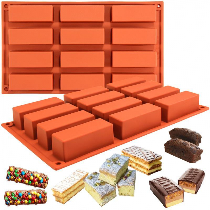 Mini Praliner 12st Rektangulära Chokladform Silikonform | Mousseform