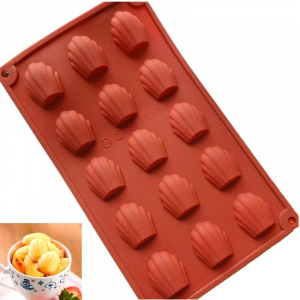 Madeleineform 15 st Silikonform