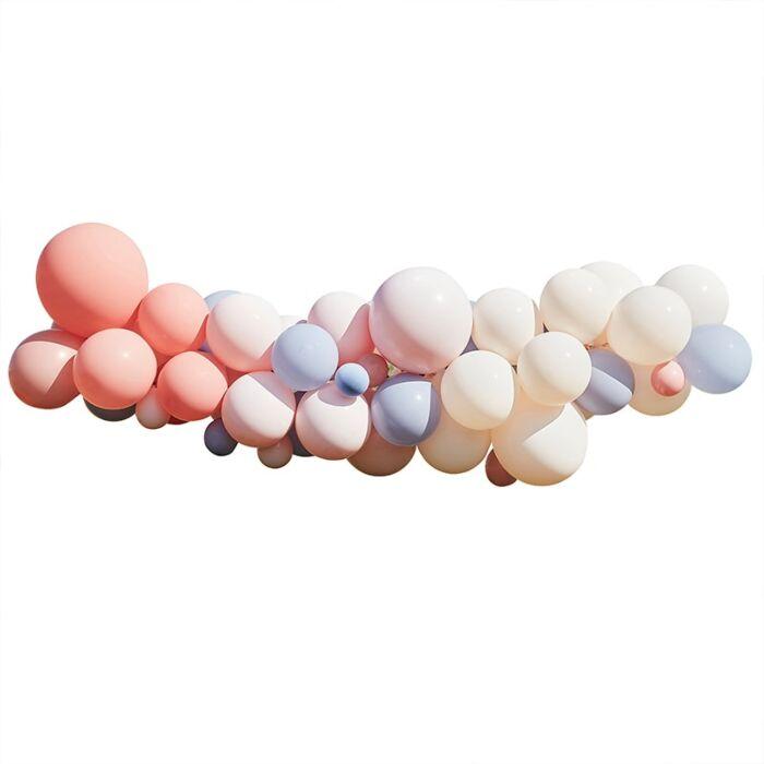 Ballongbåge - Pastellfärger