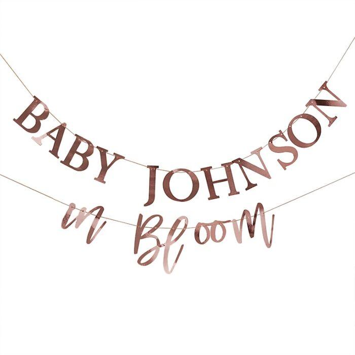Baby Shower Dekoration med bokstäver för valfri text- Ginger Ray