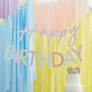 Pastel Eco vänlig Happy Birthday Banner- Ginger Ray