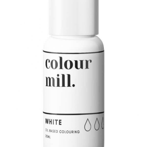 Colour Mill White Vit Chokladfärg Oljebaserad Ätbar Färg 20ml