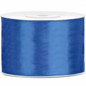 Satinband Dekorationsband blå 50mm/25m