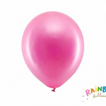 Metallic rosa Ballonger 23cm 10st Rainbow
