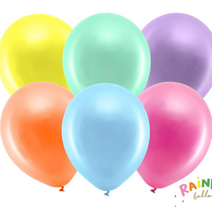 Rainbow Ballonger 30cm metall färger