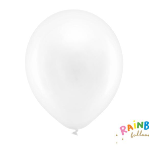 Rainbow Ballonger 30cm metall vit