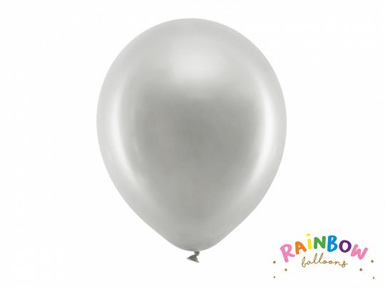 Rainbow Ballonger 30cm metall silver