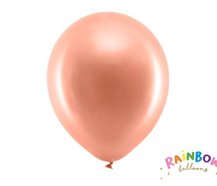 Rainbow Ballonger 30cm rosé guld