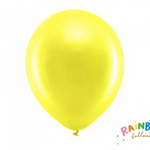 Rainbow Ballonger 30cm metall gul
