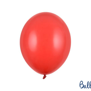 Starka Ballonger 27cm, Pastell röd