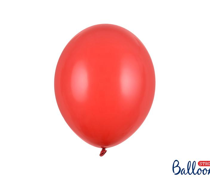 Starka Ballonger 27cm, Pastell röd