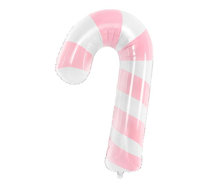 Foile ballong polkagris,50x82cm rosa