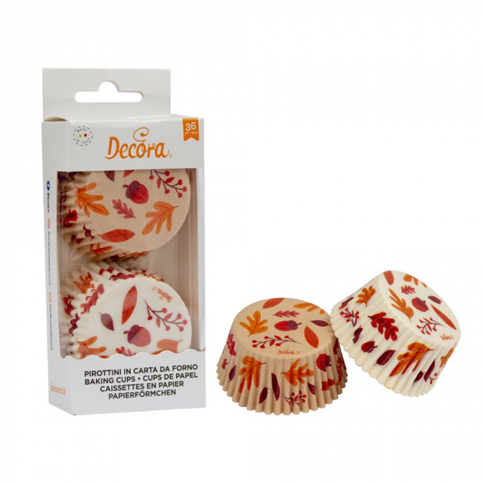 Muffinsformar Höst Löv 50 x 32 mm 36st - Decora