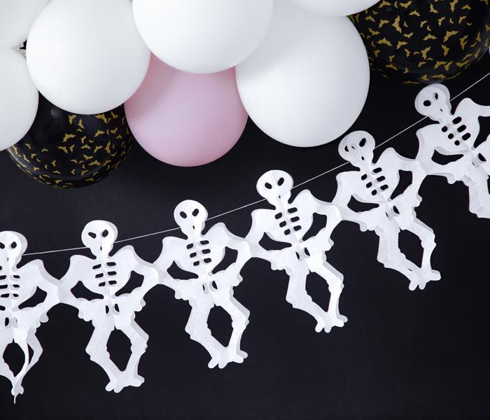 Hängande dekoration, Skelett Vit- Halloween- PartyDeco