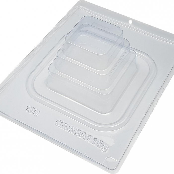 BWB 100 - Special 3-Part Mold - Pralinform Chokladform Våningstårta Tårta