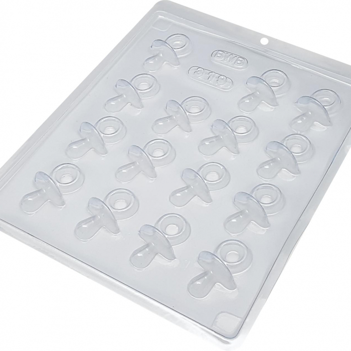 BWB Simple Mold - Bombom Chupetinha 319 - Pralinform Chokladform Nappar