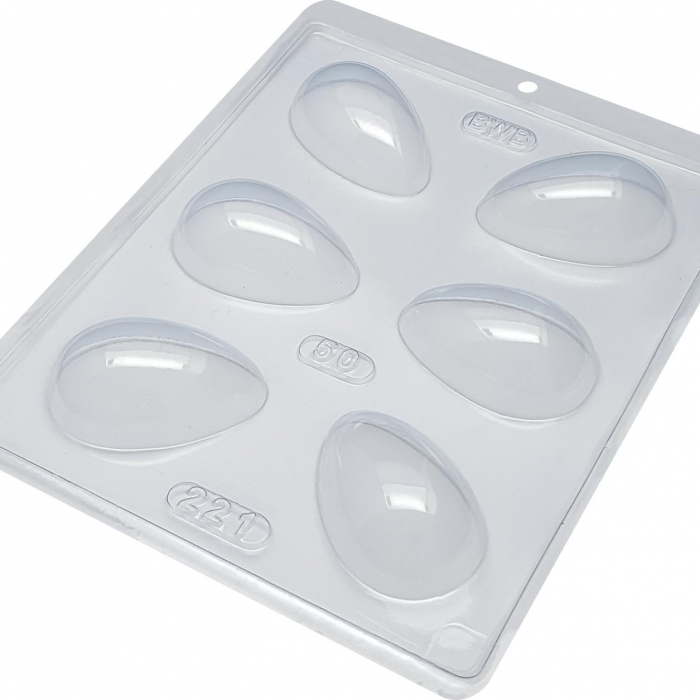 BWB Simple Mold - Ovo Liso 50g 221 - Pralinform Chokladform Ägg