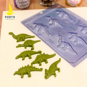 Porto Formas - 155 Dinossauros Aplique - Pralinform Chokladform Dinosaurier
