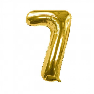 Sifferballong "7" - Guld
