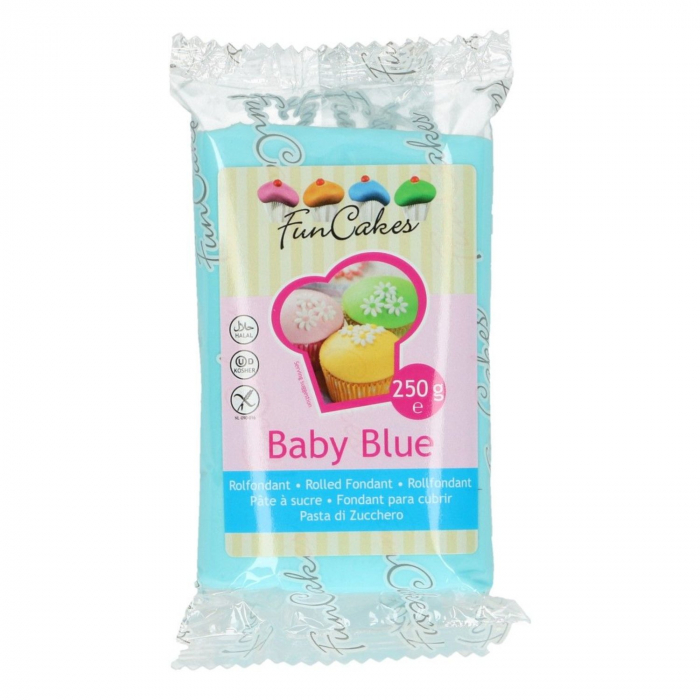 FunCakes - Baby Blå/Baby Blue Sockerpasta 250g