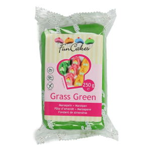FunCakes Grass Green Marsipan 250g, Grön