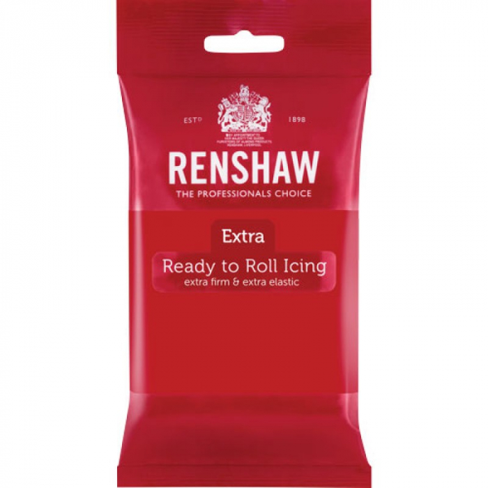 Renshaw Extra Sockerpasta Röd Fondant Sugarpaste Paste Red 250g R02852