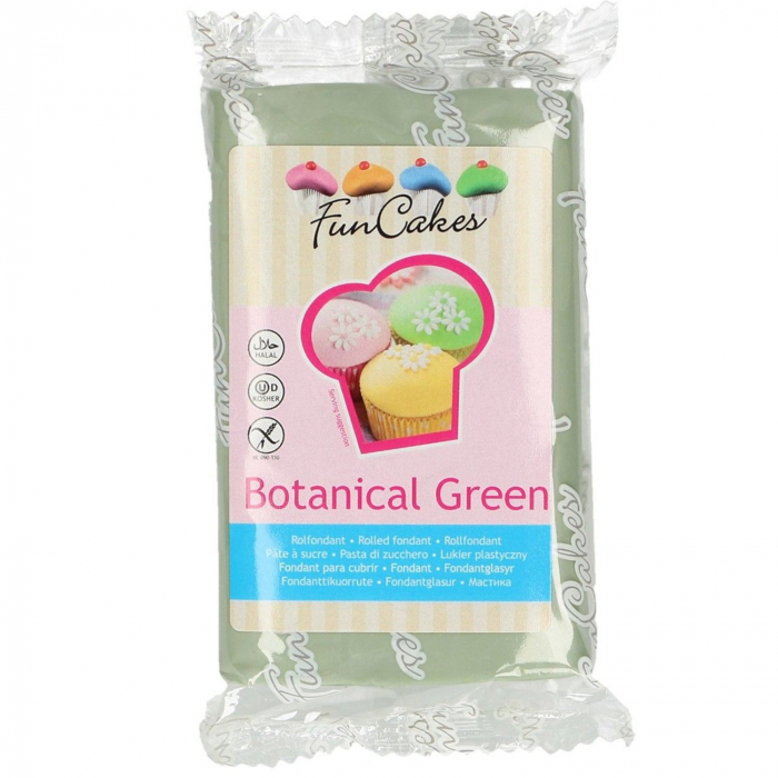 FunCakes - Ljusgrön/Botanical Green Sockerpasta 250g
