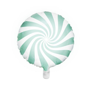 Folieballong Rund Candy, 45cm, Mint