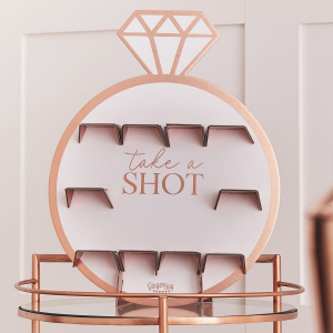 Rose Gold Party Drinks Shot Wall - Möhoppa