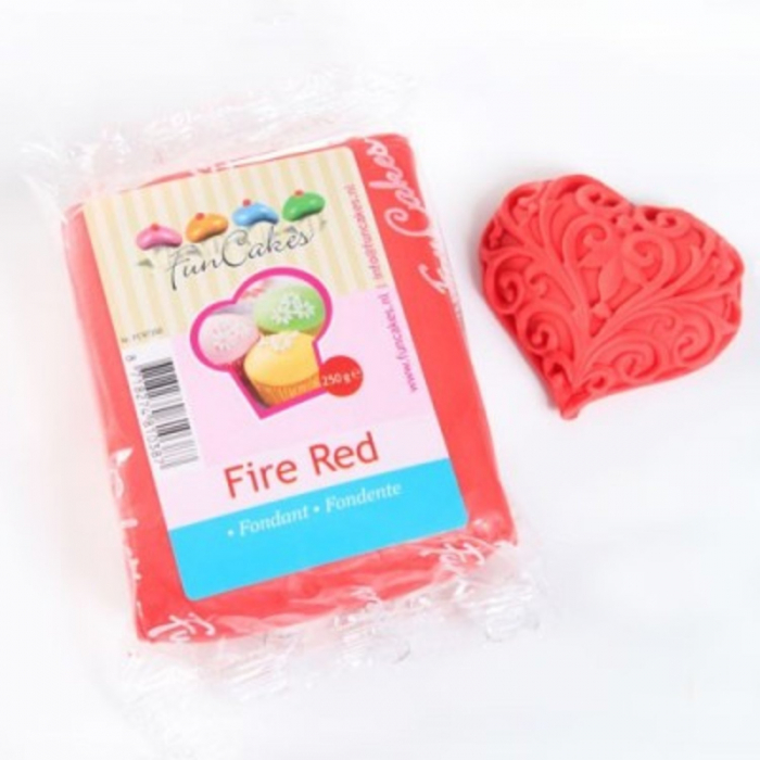 FunCakes - Fire Red Sockerpasta 250g