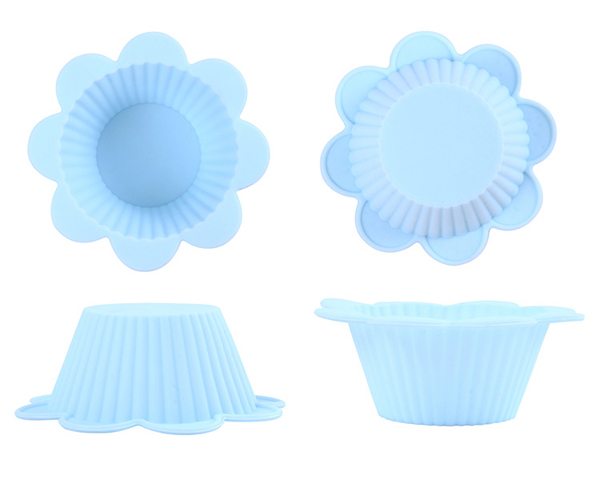 Muffinsformar i Silikon Blommor 6-Pack