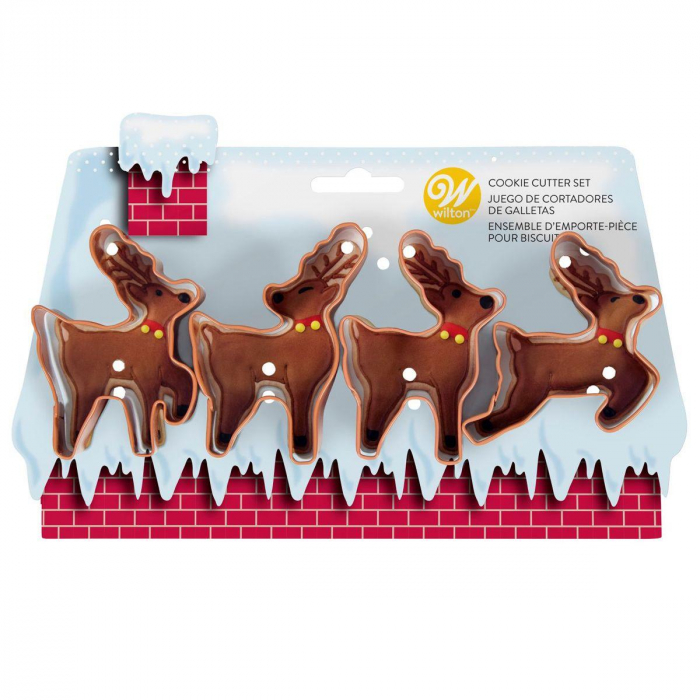 Wilton Renar Utstickare Kakmått Cookie Cutter Reindeer Set 4-Pack