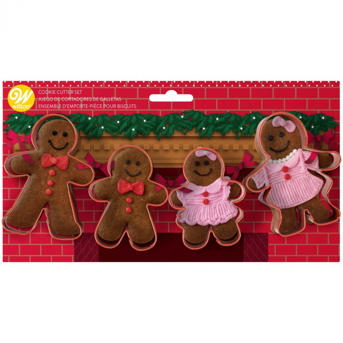 Wilton Utstickare Pepparkaksgubbe 4-Pack Kakmått Cookie Cutter Set Gingerbread