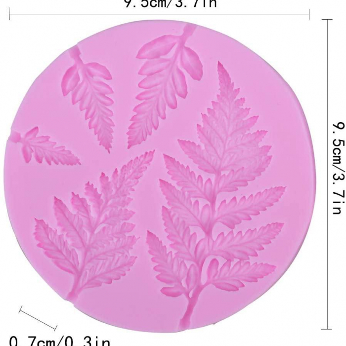 Ormbunke 5st Blad Silikonform Löv Form