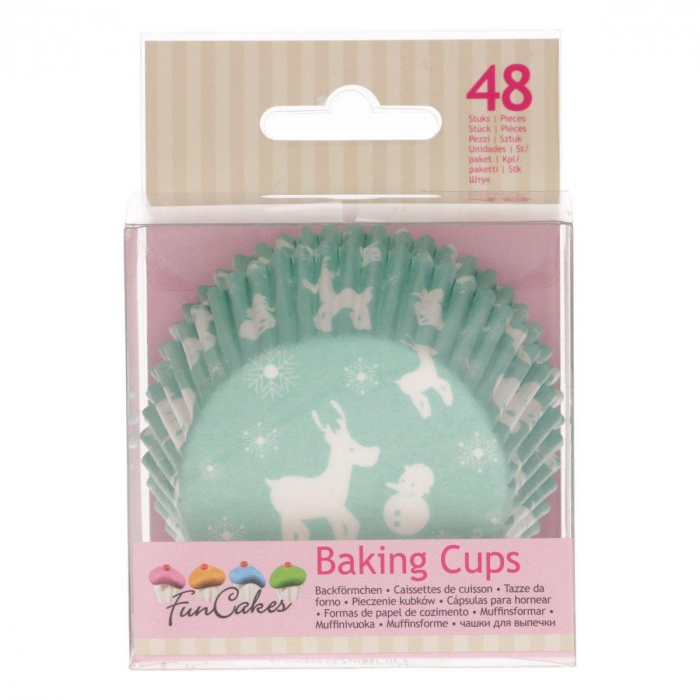 FunCakes Muffinsformar Vinter Baking Cups Winter Wonderland- 48st