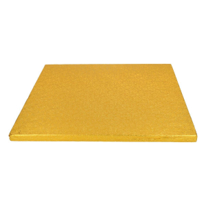 Tårtbricka Fyrkantig, Kvadratisk Guld 30,5cm - FunCakes