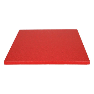 Tårtbricka Fyrkantig, Kvadratisk Röd 30,5cm - FunCakes