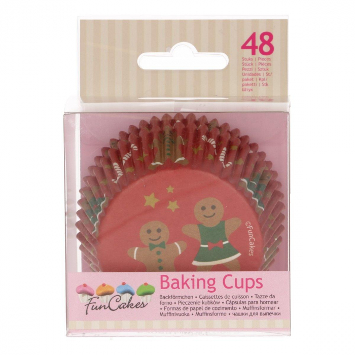 FunCakes Muffinsformar Pepparkaksgubbe 48st -Gingerbread Baking Cups