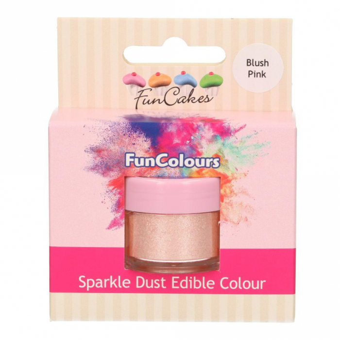FunCakes - Rosa Skimrande Pulverfärg | Blush Pink