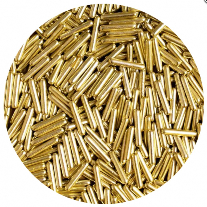FunCakes - Metallic Yellow-Gold sockerstänger - 70g
