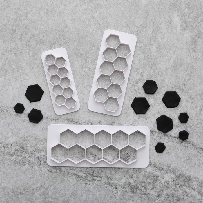 Pussel + Hexagon Utstickare | 6-pack