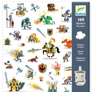 Klistermärken Riddare Stickers, Knights 160st - Djeco