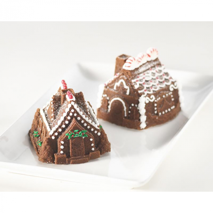 Nordic Ware - 2 Pepparkakshus Gingerbread House Duet Pan Bakform