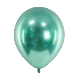 Glansiga Ballonger Grön 10-pack