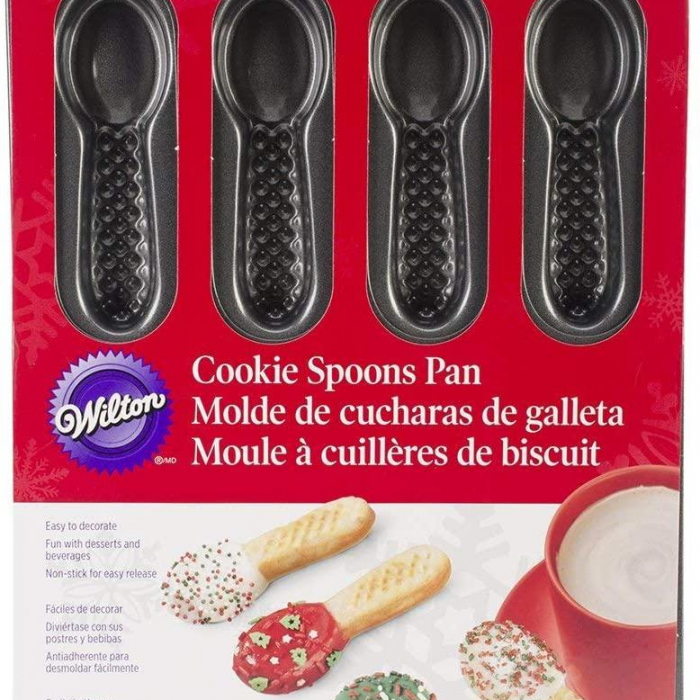 Wilton Kakplåt Bakplåt Kakor Skedar Holiday Cookie Spoon Pan 8st