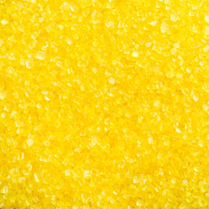 Sanding Sugar Gul Glitter Strössel Färgat Sockor - Decora